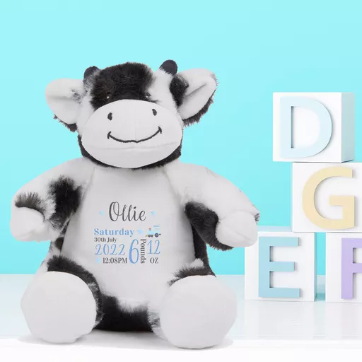 Baby Boy Cow Plush Soft Toy