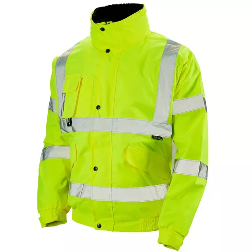 Supertouch Hi-Vis Vapour Shield 4.4 Yellow 2 in 1 Bomber Jacket