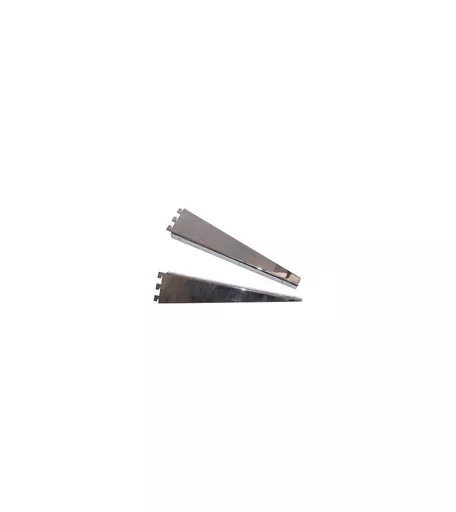 Twin Slot System - Timber Shelf Brackets (pair)