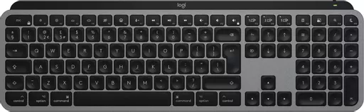 Logitech MX Keys S for Mac keyboard Office RF Wireless + Bluetooth QWERTY UK English Aluminium, Black