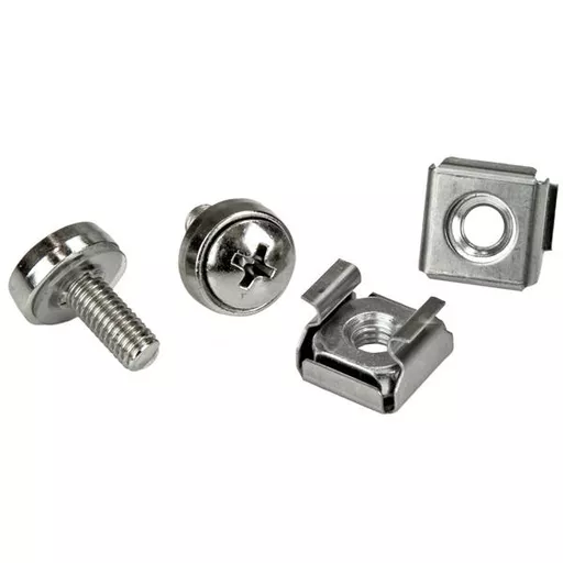 StarTech.com 100 Pkg M5 Mounting Screws and Cage Nuts for Server Rack Cabinet