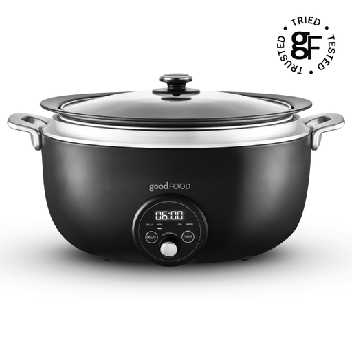 Good Food 6.5 Litre Digital Slow Cooker Stainless Steel at Tower Housewares
