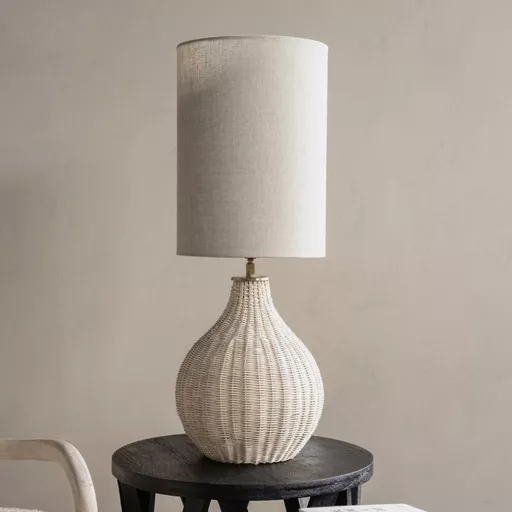 Rattan Lamp & Shade