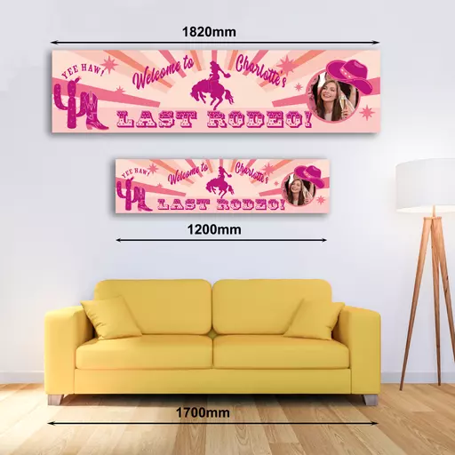 Personalised Banner - Last Rodeo Hen Night Banner