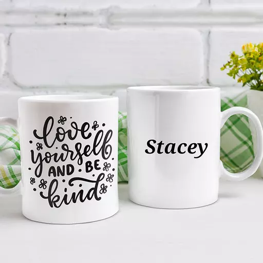 "Love Yourself & Be Kind" Personalised Mug