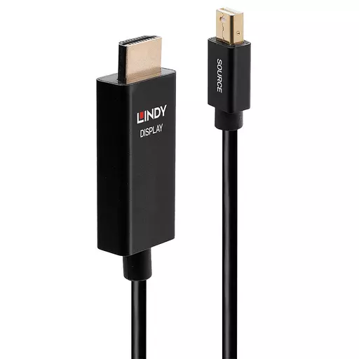 Lindy 1m Mini DP to HDMI Adapter Cable with HDR