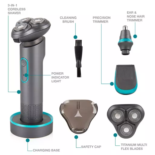 Titan 3-in-1 Cordless Shaver Set