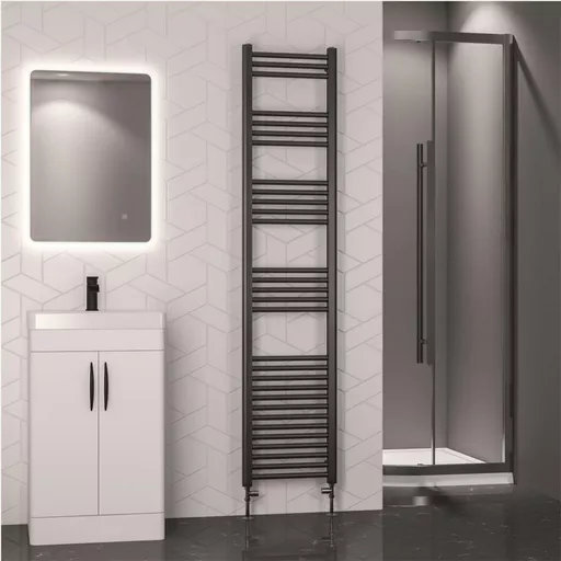 Wendover Straight Multirail 1800 x 400 Brushed Gunmetal