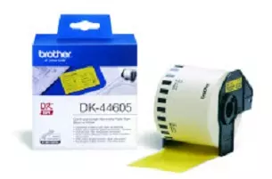 Brother DK-44605 DirectLabel Etikettes yellow Paper 62mm x 30,48m for Brother P-Touch QL/700/800/QL 12-102mm/QL 12-103.6mm