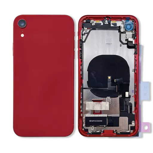 Back Housing With Internal Parts (Red) (No Logo) - For iPhone XR