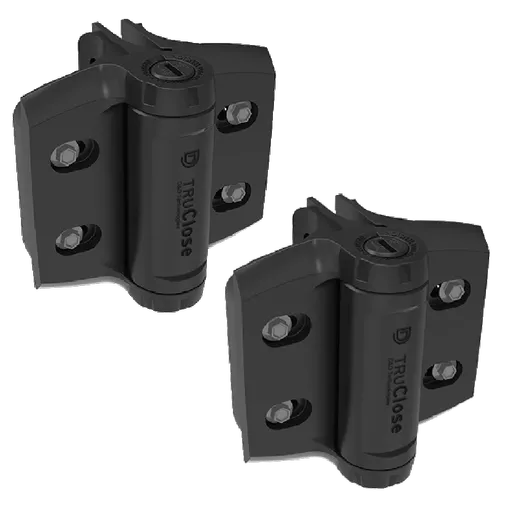 D&D Truclose Heavy Duty Hinges for Round Gate Frames & Posts TCHDRND2S3