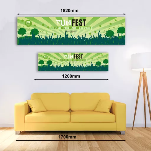 Personalised Banner - Festival Green Coachella Style Banner