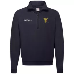 ImperialMedicalsRFC_FruitOfTheLoomQuarterZipSweater_Navy_Front.png