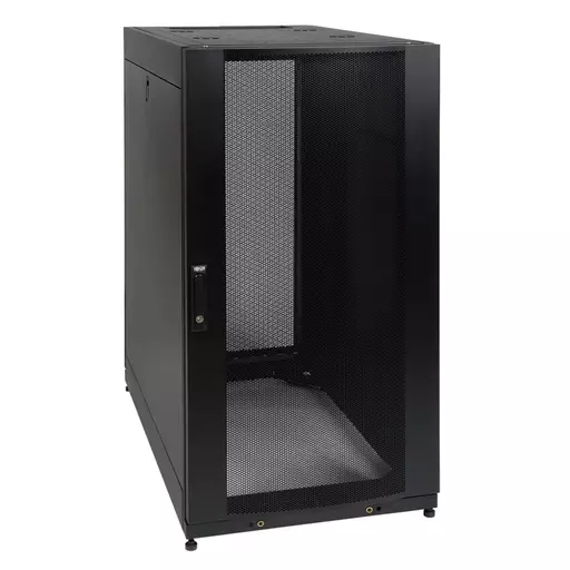 Tripp Lite SR25UB 25U SmartRack Standard-Depth Half-Height Server Rack Enclosure, Doors and Side Panels