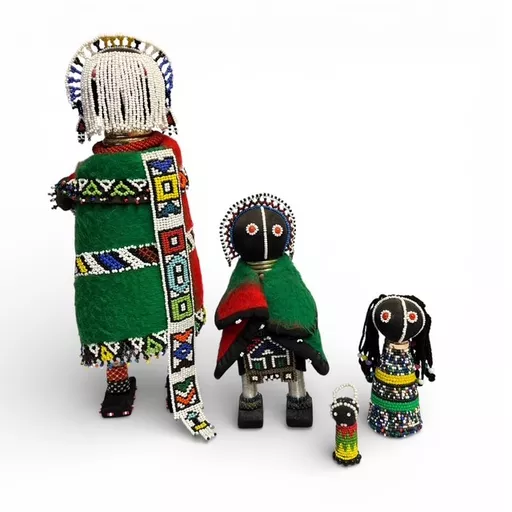 Set of 4 Ndebele Dolls