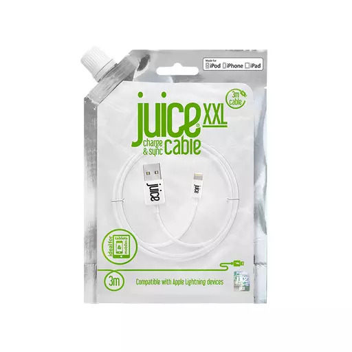 Juice JUI-CABLE-LIGHT-3M-RND-WHT lightning cable White