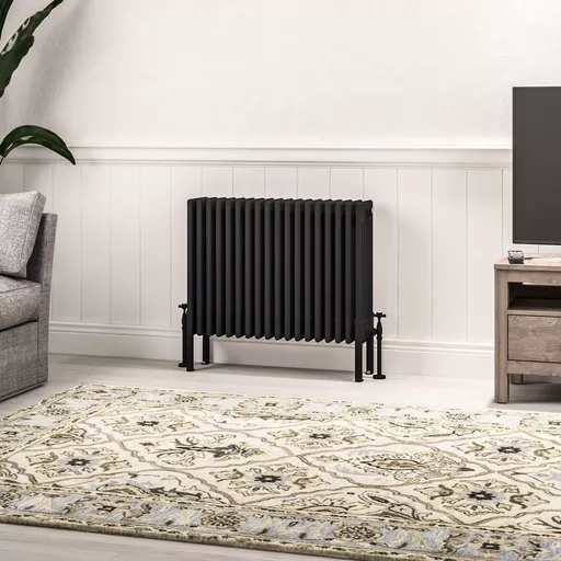 Imperia 6 Column Radiator 600 x 830mm Matt Black