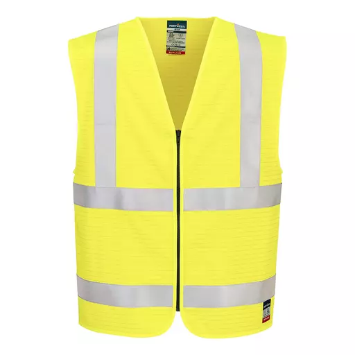 Bizflame Hi-Vis FR Zipped Vest