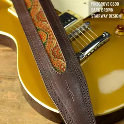 GS90 brown stairway Pinegrove guitar strap anno.jpg