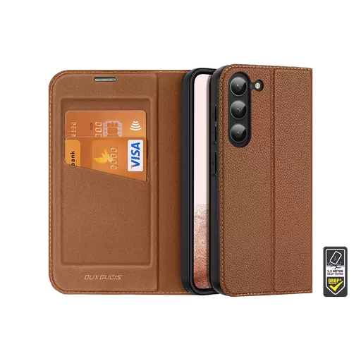 Dux Ducis - Skin X Wallet for Galaxy S23 - Brown