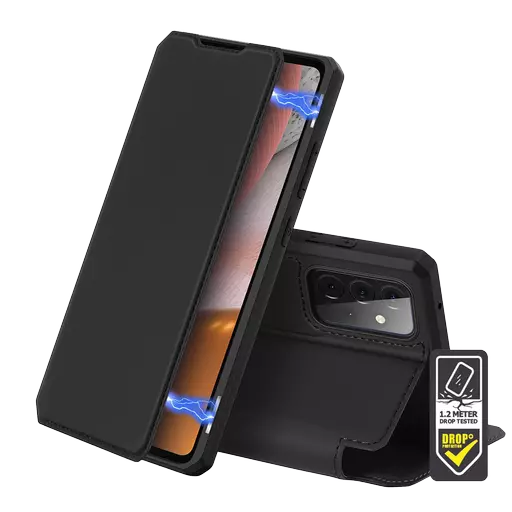 Dux Ducis - Skin X Wallet for Galaxy A72 5G - Black