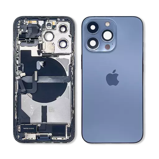 Back Housing With Internal Parts (RECLAIMED) (Grade B) (Sierra Blue) (No CE Mark) - For iPhone 13 Pro