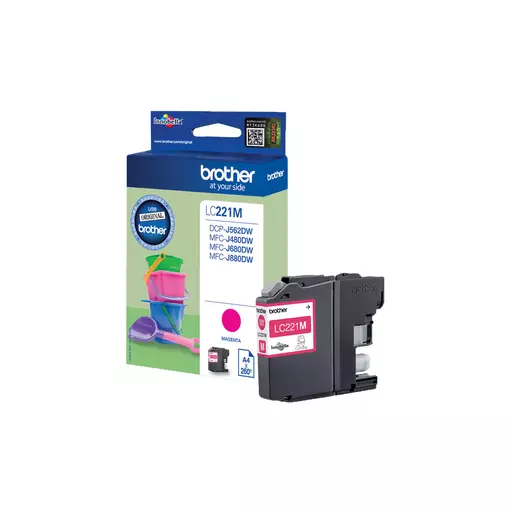 Brother LC-221M Ink cartridge magenta, 260 pages ISO/IEC 24711 3,9ml for Brother DCP-J 562