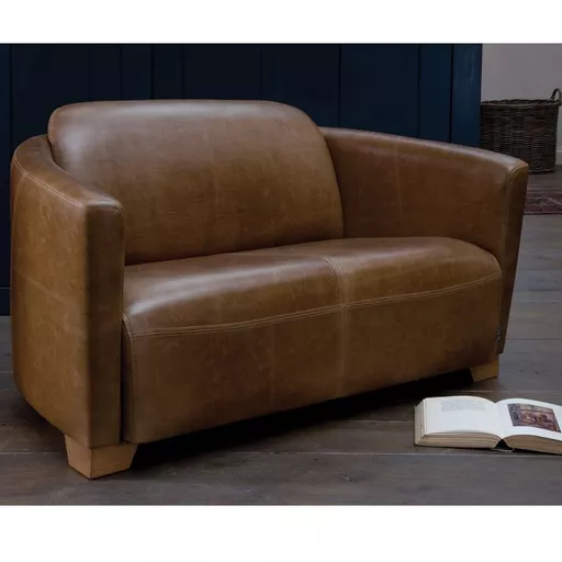 Snuggler Leather & Leather & Mooo Cowhide Sofa