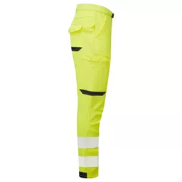SYH-402-System-Hi-Vis-Yellow-Navy-Eco-Stretch-Softshell-Trousers-Right With Segmented Tape.png