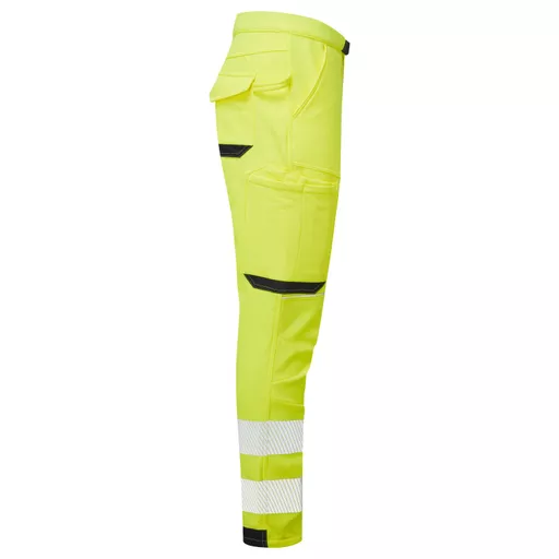 SYH-402-System-Hi-Vis-Yellow-Navy-Eco-Stretch-Softshell-Trousers-Right With Segmented Tape.png