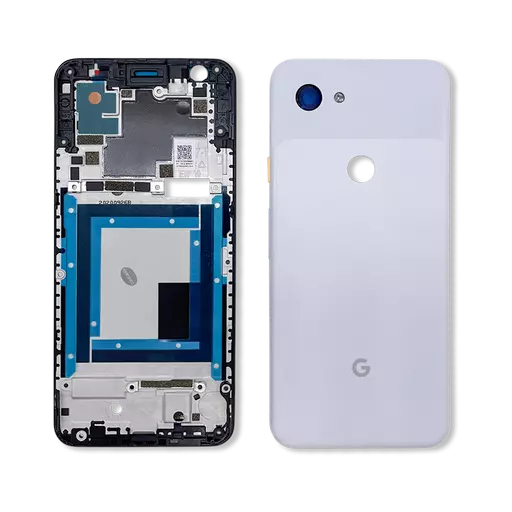 Back Housing (No Logo) (Clearly White) (CERTIFIED) - For Google Pixel 3a