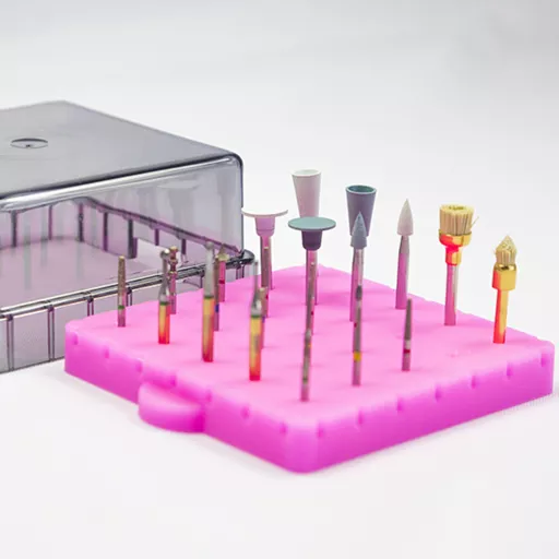 BurButler Ruby Pink 25 hole base  with burs lid off small.jpg