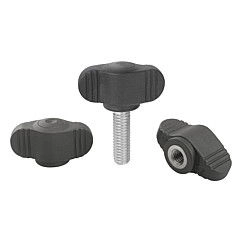 K0274 - Mini Wing Knobs Parts In Brass & Stainless Steel Size M4-M8