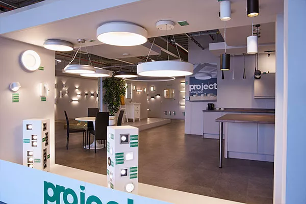 Image of Searchlight showroom for the blog Sustainable Sourcing in the Lighting Supply Chain