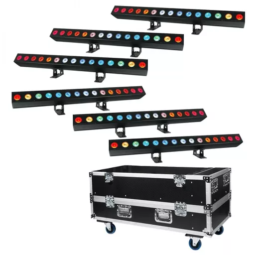 elumen8 Meteor 150 IP RGBW Pixel Batten x6 with Flight Case Bundle