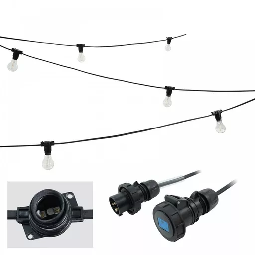 elumen8 25m ES Heavy Duty Rubber Festoon 0.5 Spacing