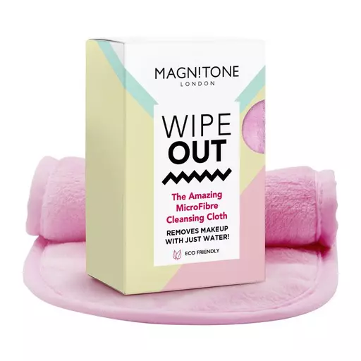 MAGNITONE WipeOut Microfibre Cleansing Cloths Pink 2Pk