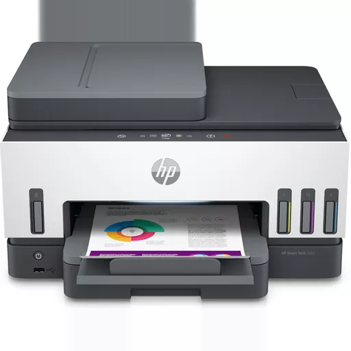 HP Smart Tank 7605 All-in-One, Print, Copy, Scan, Fax, ADF and Wireless, 35-sheet ADF; Scan to PDF; Two-sided printing