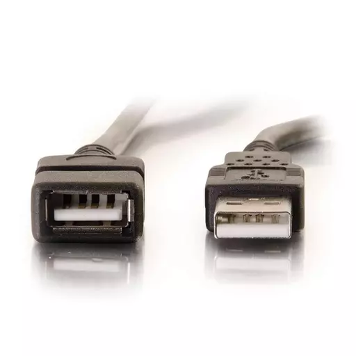 C2G 9.8ft (3m) USB 2.0 A Male to A Female Extension Cable - Black