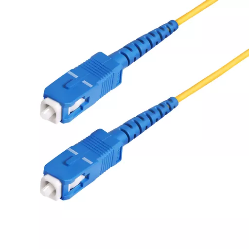 StarTech.com 100m (328ft) SC to SC (UPC) OS2 Single Mode Simplex Fiber Optic Cable, 9/125µm, 40G/100G, Bend Insensitive, Low Insertion Loss, LSZH Fiber Jumper Cord