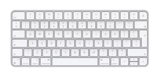 Apple Magic keyboard USB + Bluetooth English Aluminium, White