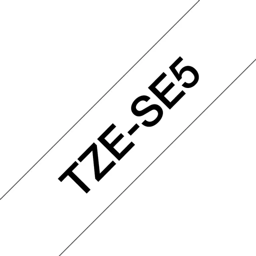 Brother TZE-SE5 label-making tape Black on white TZ/TZe