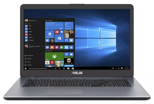 ASUS VivoBook 17 X705MA-BX269W N4020 Notebook 43.9 cm (17.3") HD+ Intel® Celeron® N 8 GB DDR4-SDRAM 256 GB SSD Wi-Fi 5 (802.11ac) Windows 11 Home Grey