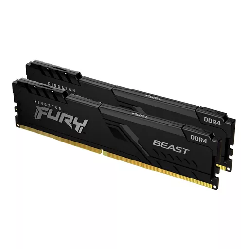 Kingston Technology FURY Beast 64GB 3600MT/s DDR4 CL18 DIMM (Kit of 2) Black
