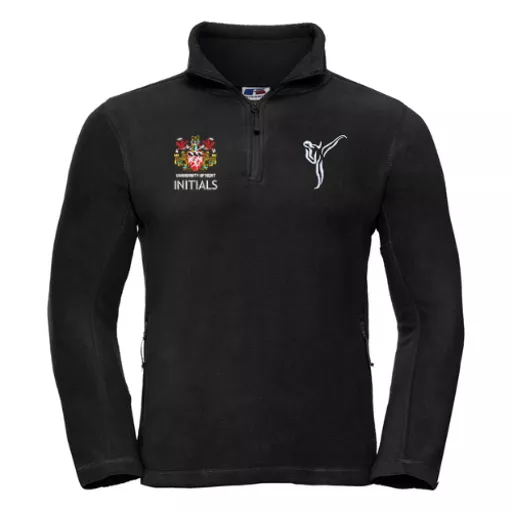 UniversityOfKent_Taekwondo_QuarterZipFleece_Black_Front.png