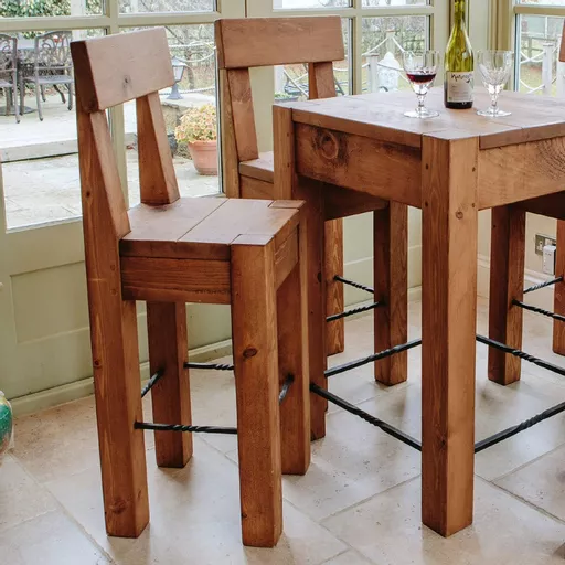 Lumber Twist Bar Stool