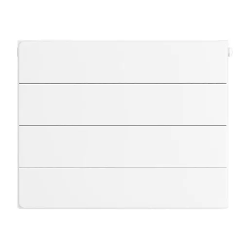 Flat Cover Plate with Lines 400 x 500 Gloss White