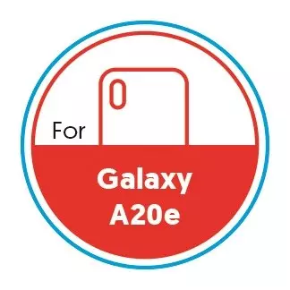 Smartphone Circular 20mm Label - Galaxy A20e - Red