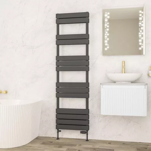 Addington II Towel Rail 1750 x 500 Type20 Matt Anthracite