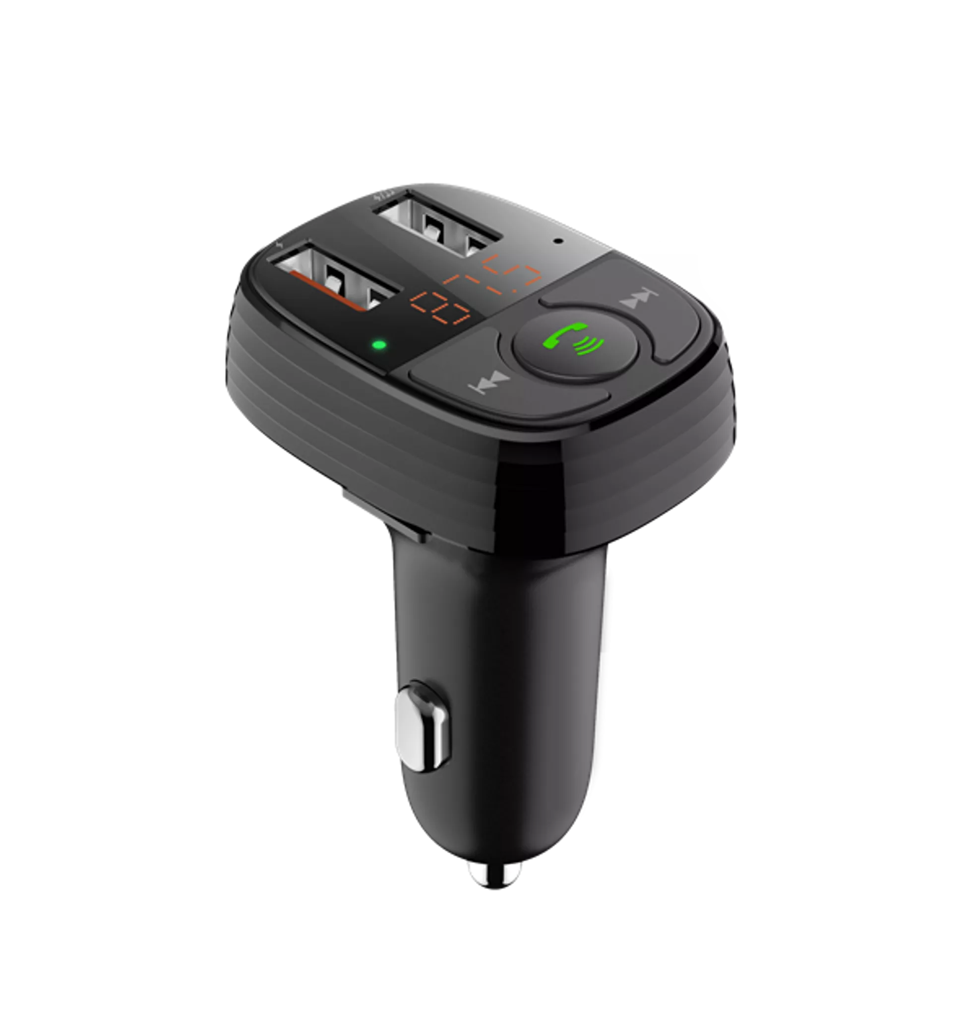 FM Wireless Bluetooth Transmitter USB Port Car Adapter in Default
